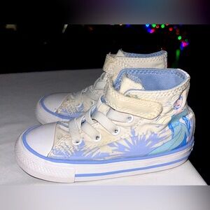 Converse Chuck Taylor All Stars girls 7 Frozen 2 Elsa blue white hi top